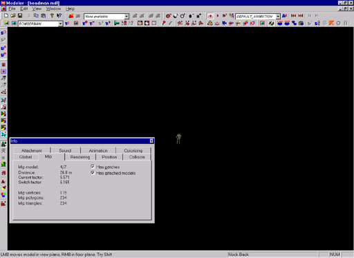 SeriousModelers with zoomed out Headman Model