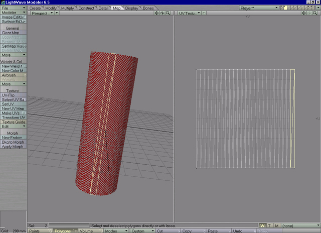 Lightwave Cylindrical-Model UV-Map