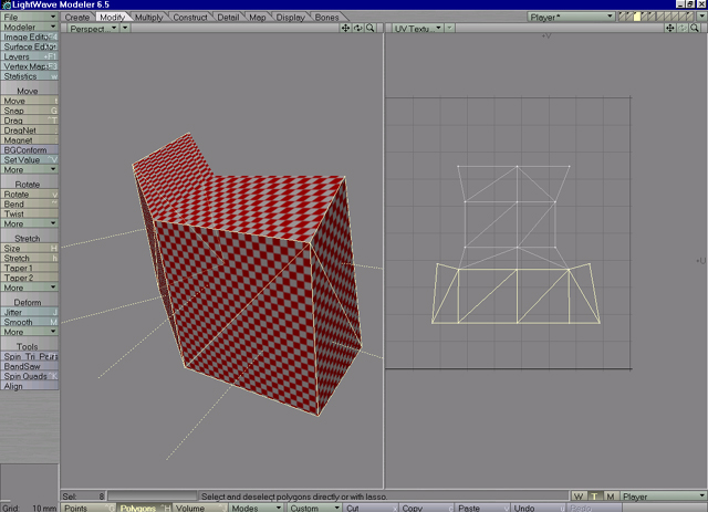 Lightwave Ammobox-Model detached polygons