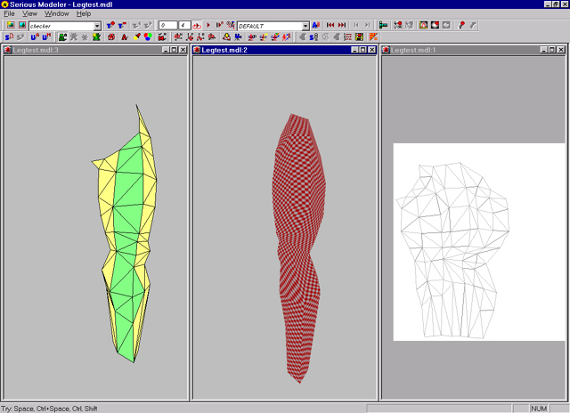 SeriousModeler showing Leg-Model