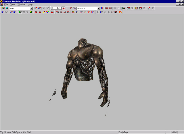 SeriousModeler StainlessSteve-Model (Body-Part)