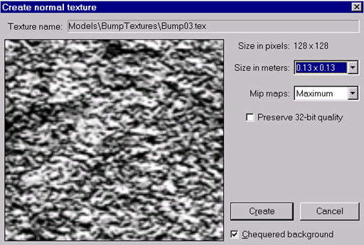 Create Texture Window with Bump03