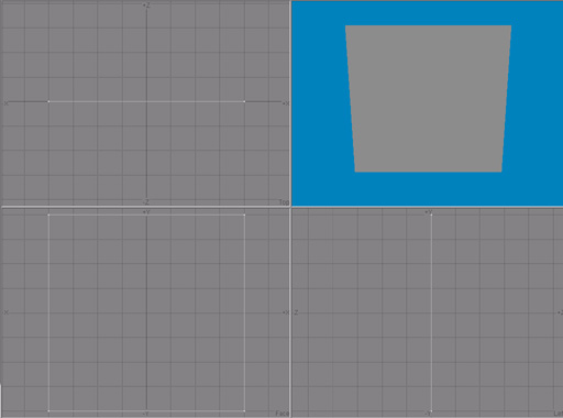 Square Plane (2 Polygons) in Lightwave
