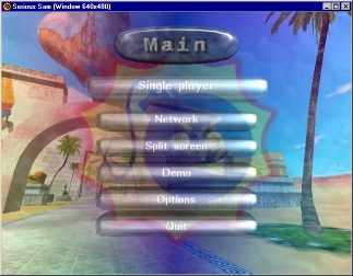 Mainmenu from Alpha Version of Serious Sam 1